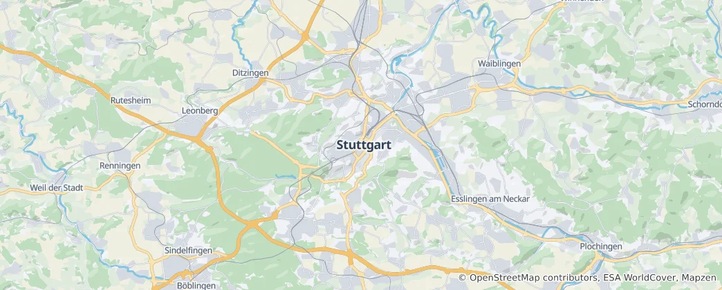 Map of Stuttgart