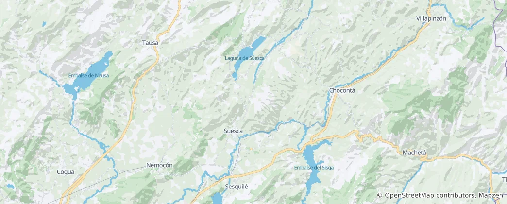 Map of Suesca