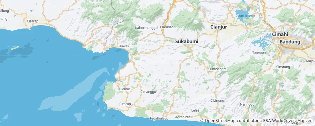 Mapa Sukabumi