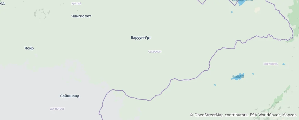 Map of Sükhbaatar Province