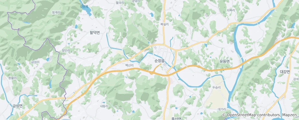 Map of Sunchang-eup