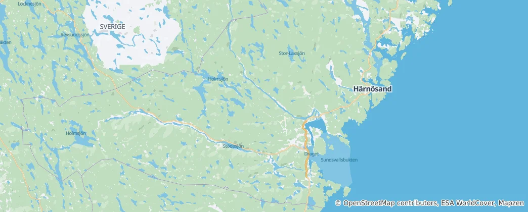 Mapa Sundsvall