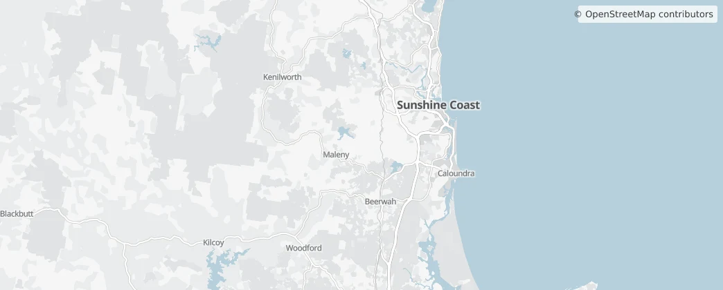 Map of Sunshine Coast Region