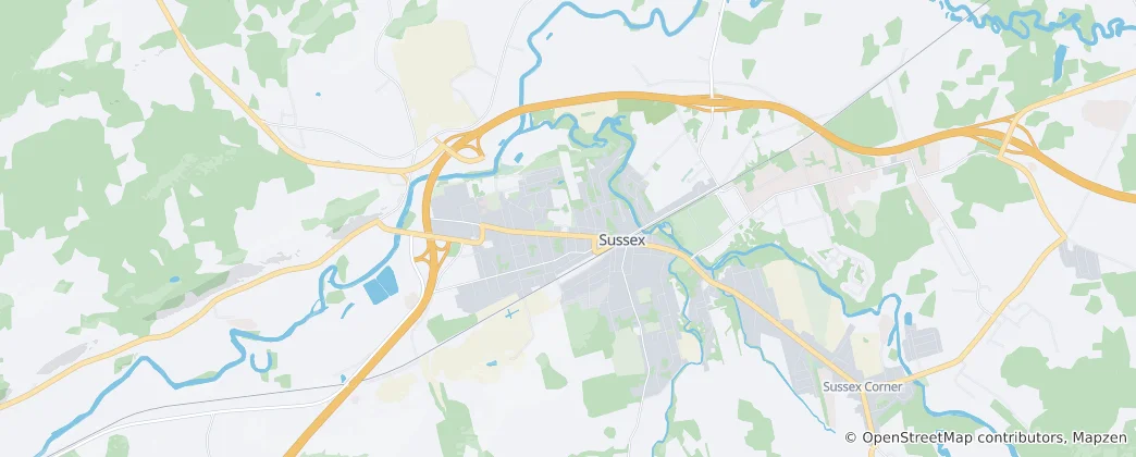 Mapa Sussex
