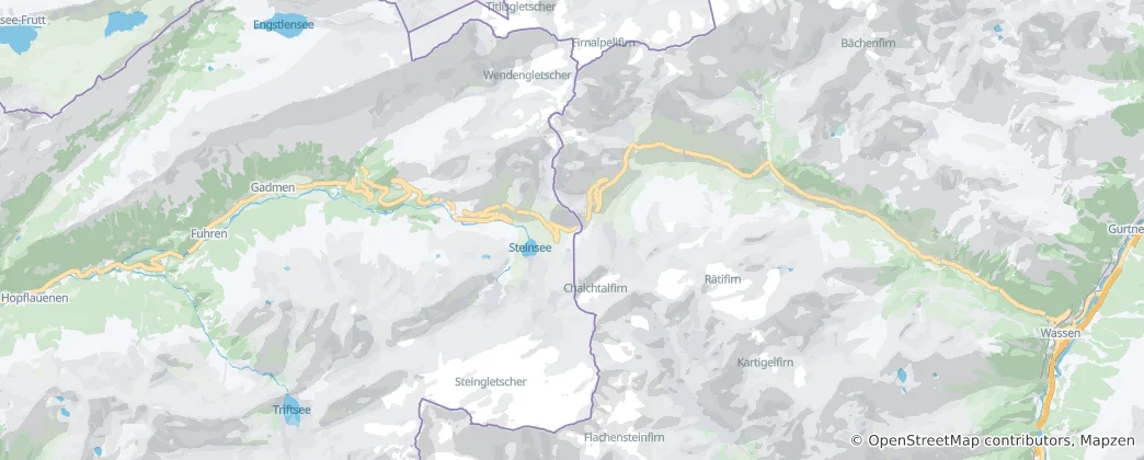 Mapa Sustenpass