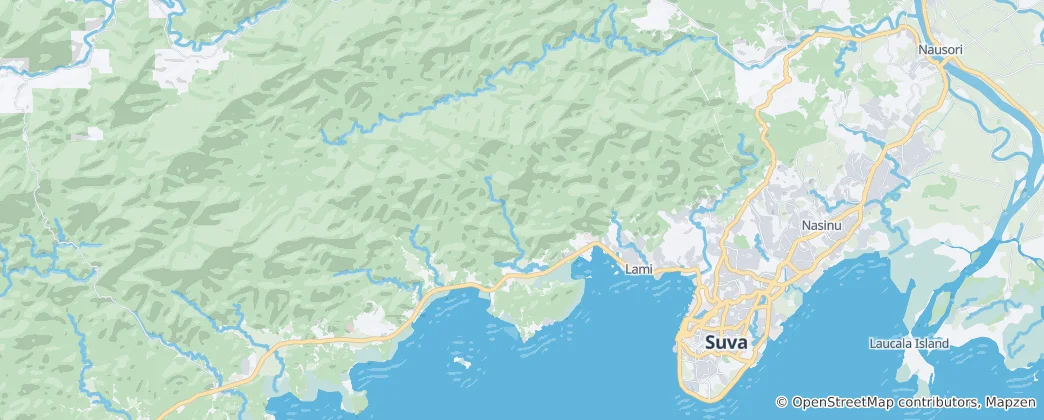 Kaart van Suva