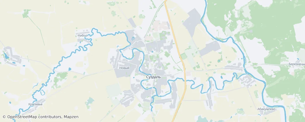 苏兹达尔 — 地图