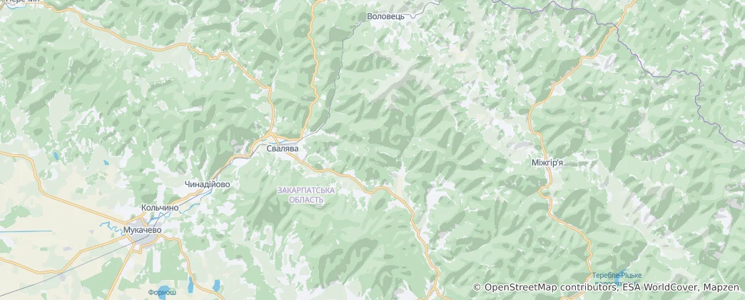Map of Svaliava
