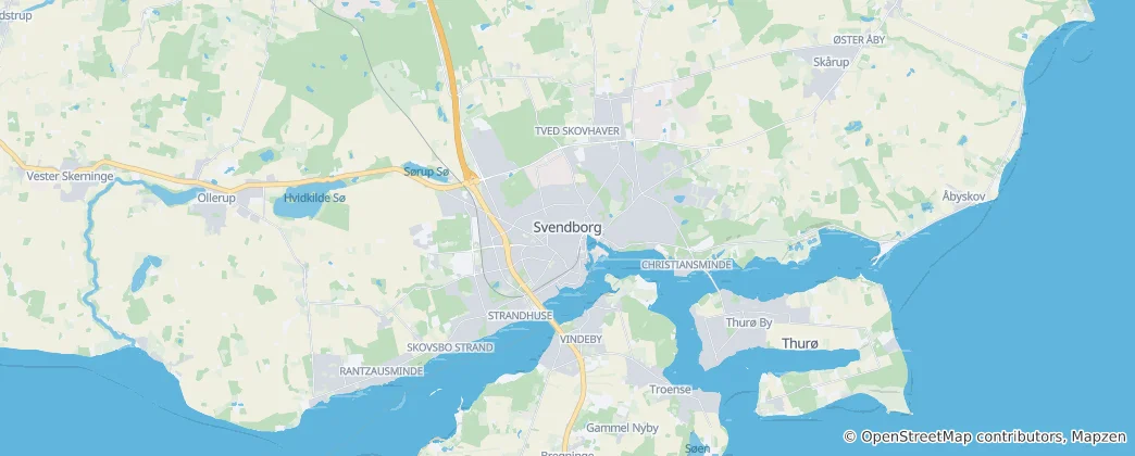 Karte von Svendborg