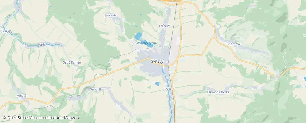 Svitavy — mapa