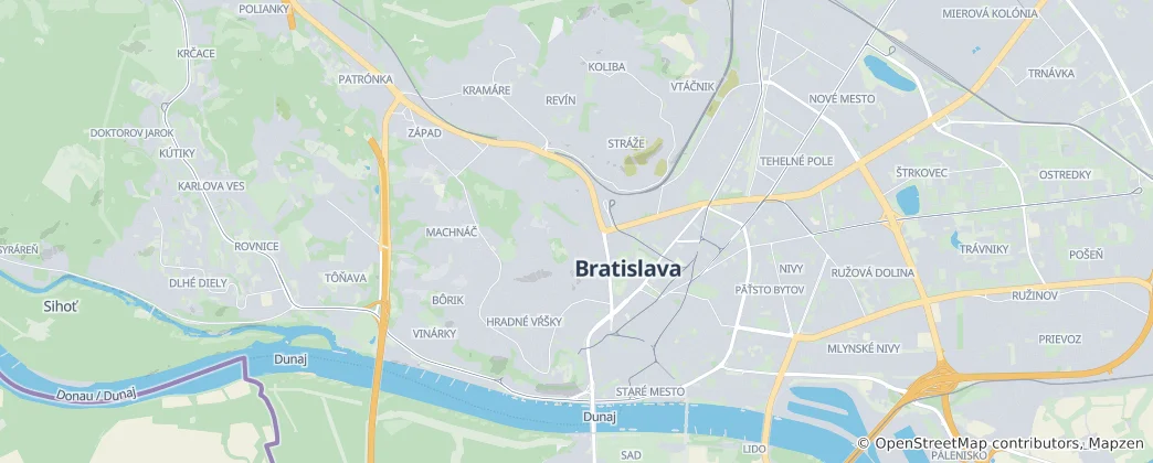 Mappa di Città Vecchia