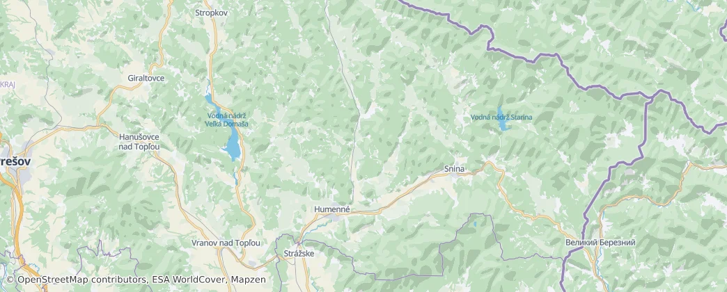 District of Humennn — Map