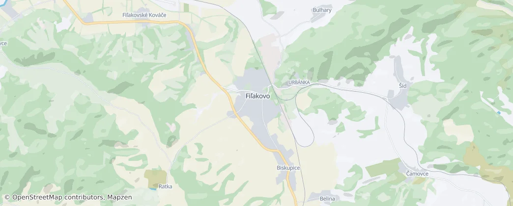 Fiľakovo — Mapa