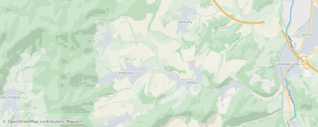 Lietava — 地图
