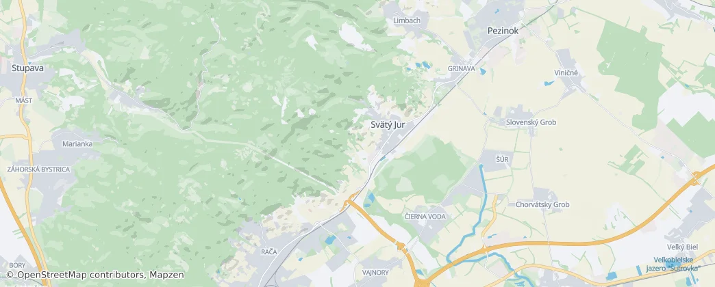 Svätý Jur — Map