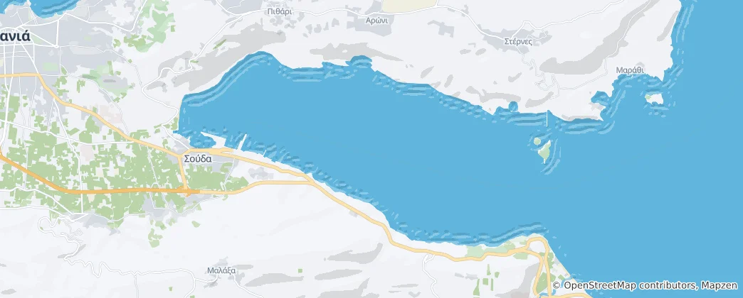 Karte von Souda Bay