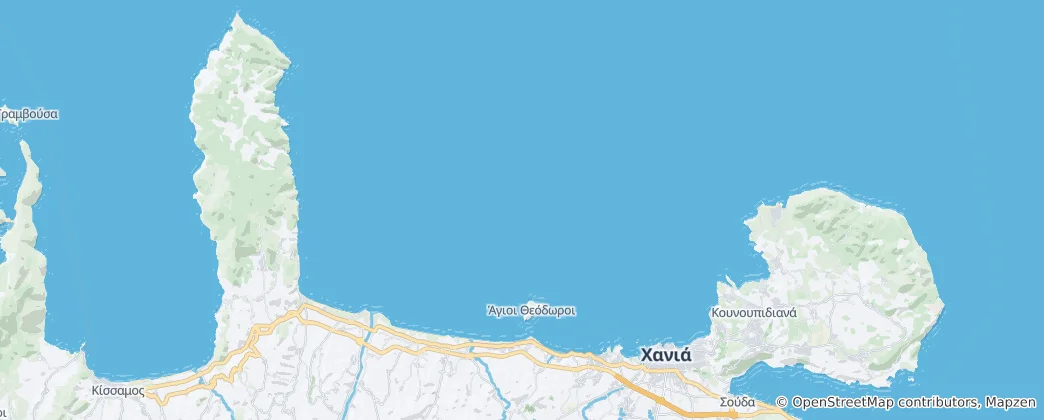 Mapa Chania Gulf