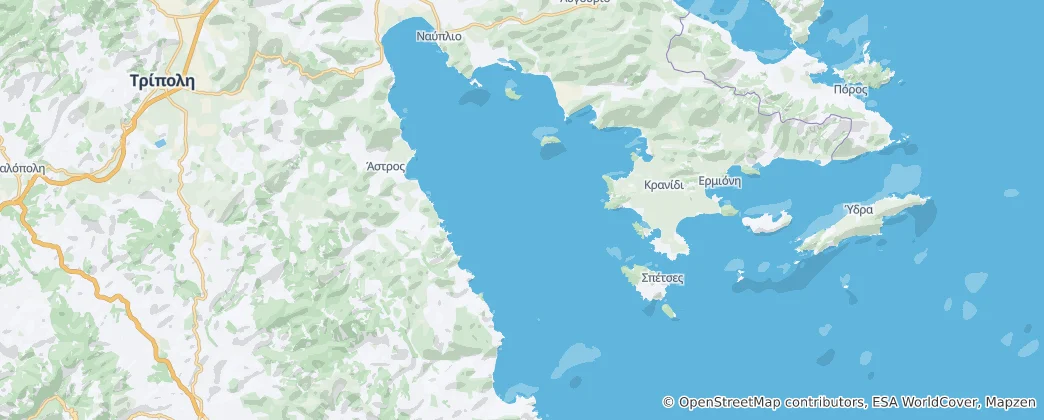 Mappa di Argolic Gulf