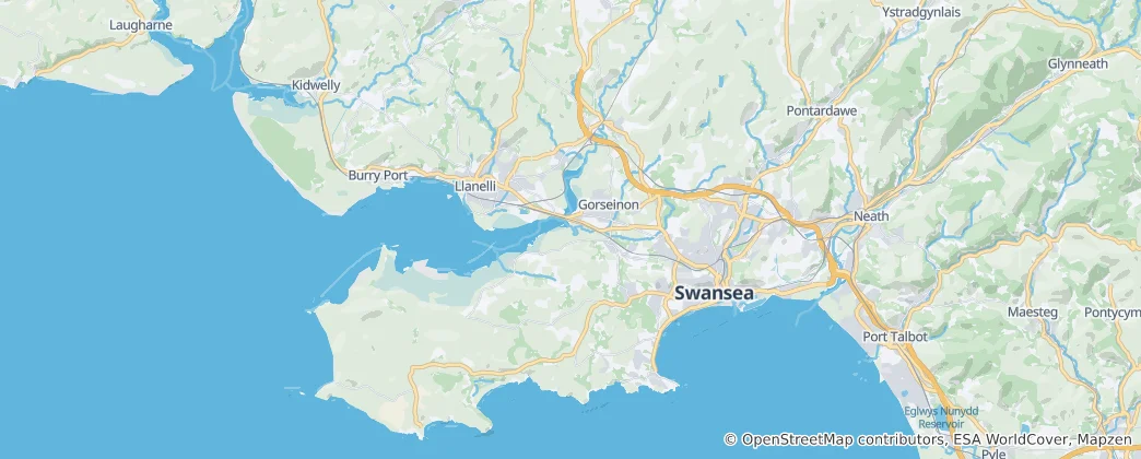Mapa De Swansea