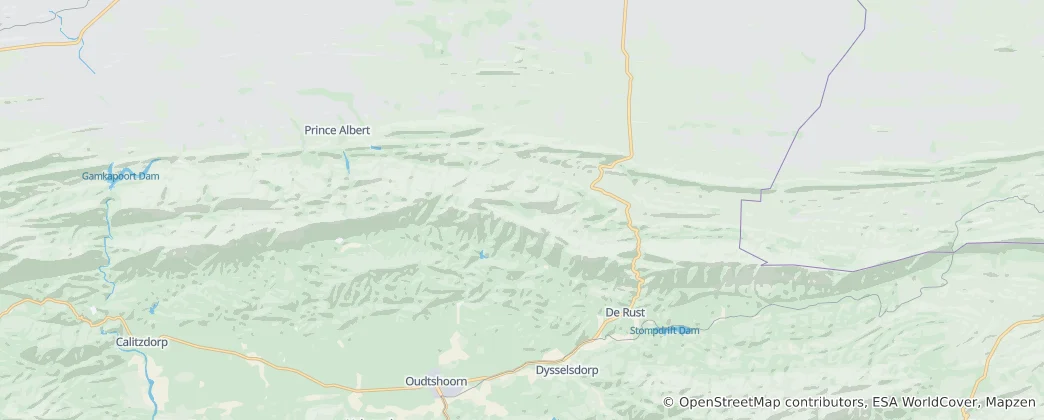 Mappa di Riserva Naturale Swartberg