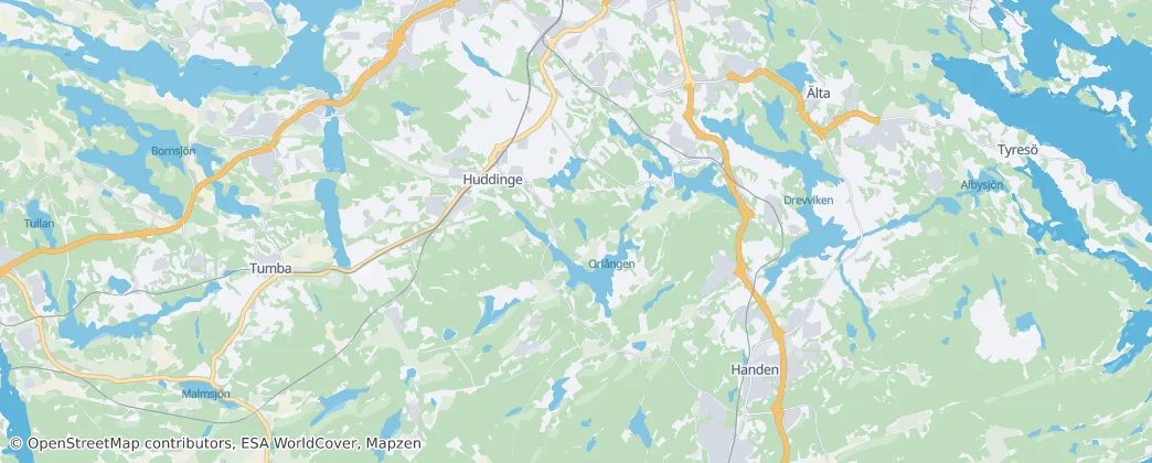 municipio de Huddinge — Mapa