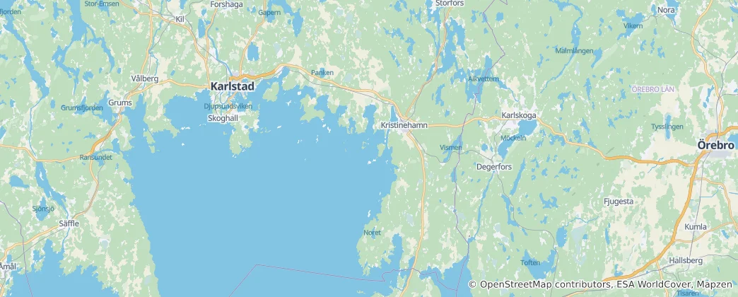 Mappa di Kristinehamn