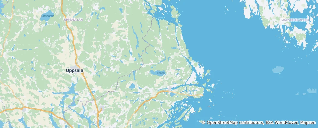 Map of Norrtälje Municipality