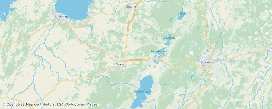 Gemeinde Skara — Karte