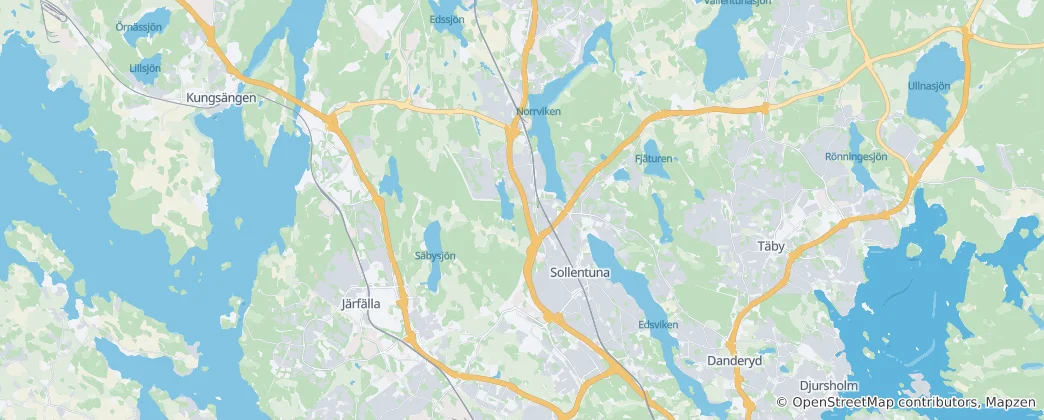 Mapa Sollentuna