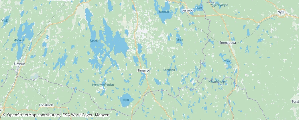 Karte von Tingsryd