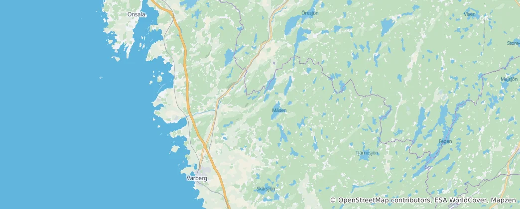 Karte von Varberg