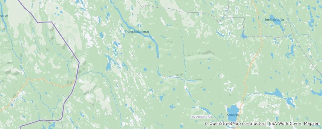 Mappa di Älvdalen