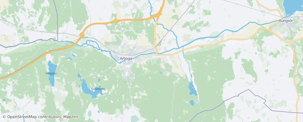 Arboga stadsdistrikt — mapa