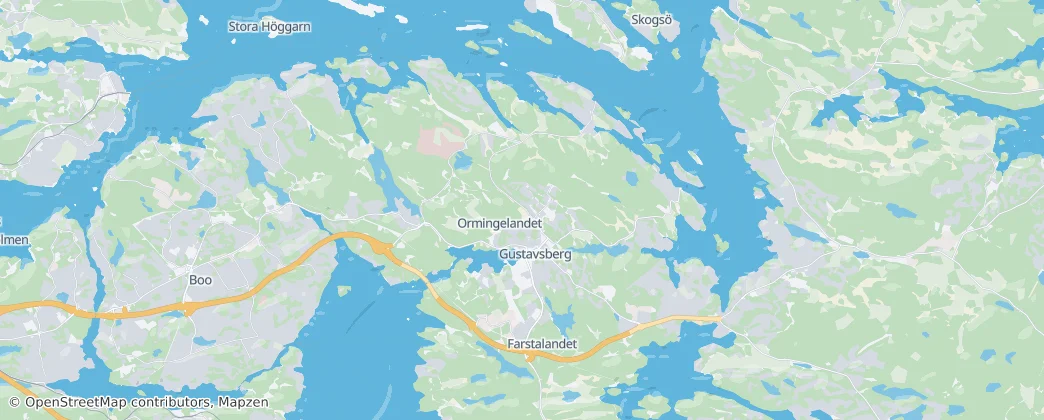 Gustavsberg district – Mapa