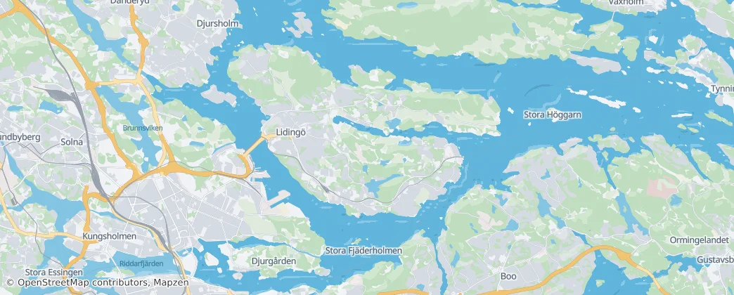 Lidingö — Map