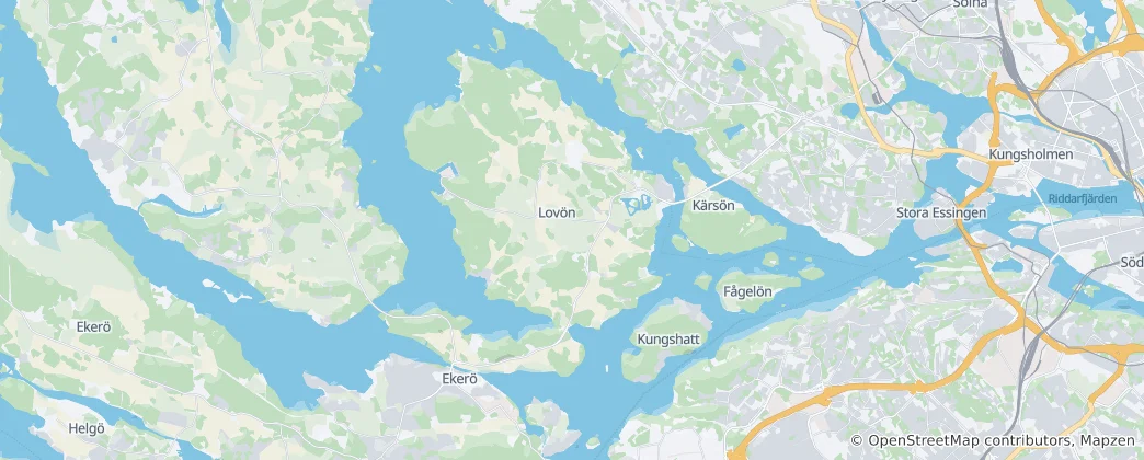 Mapa De Lovö