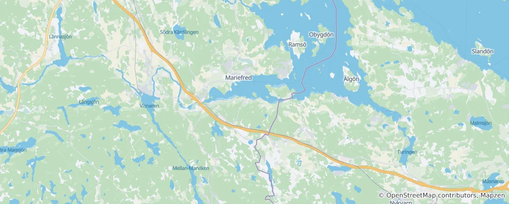 Map of Mariefred
