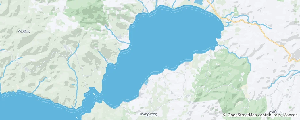 Mapa Kalloni Gulf