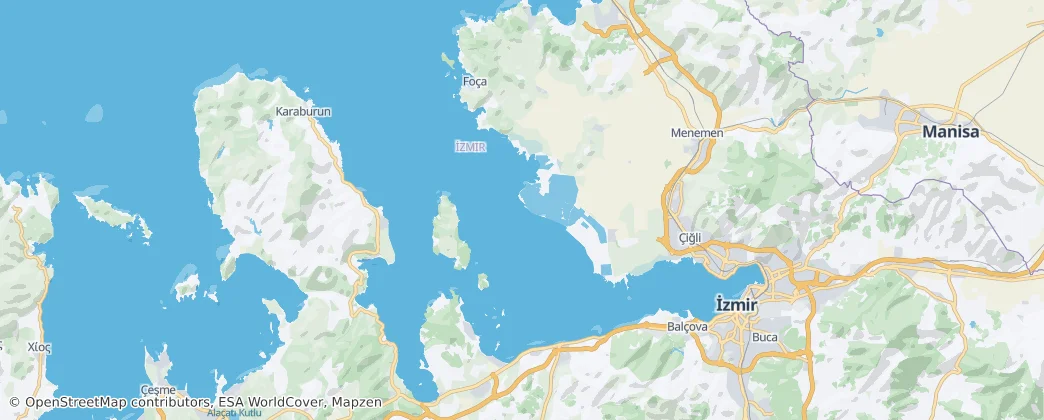 Gulf of İzmir — Map