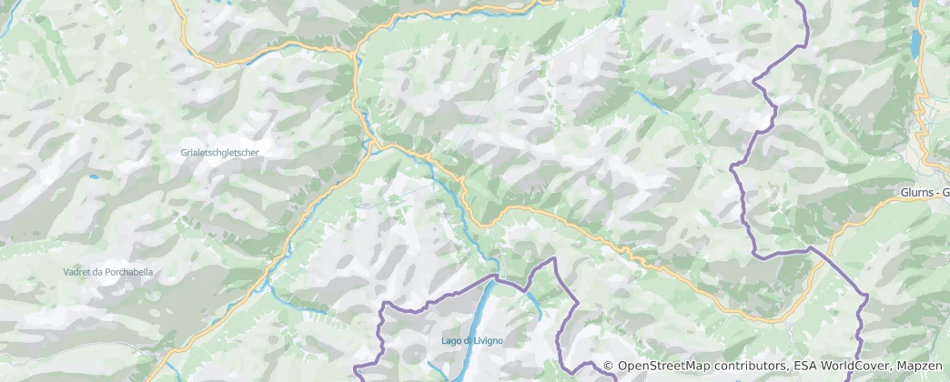Mapa Swiss National Park
