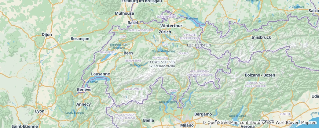 Mapa De Suiza
