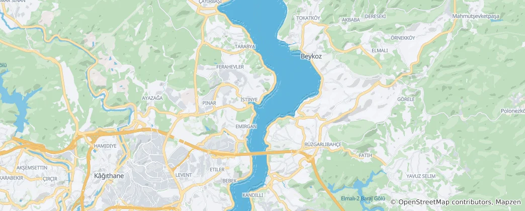 Mapa Bospor