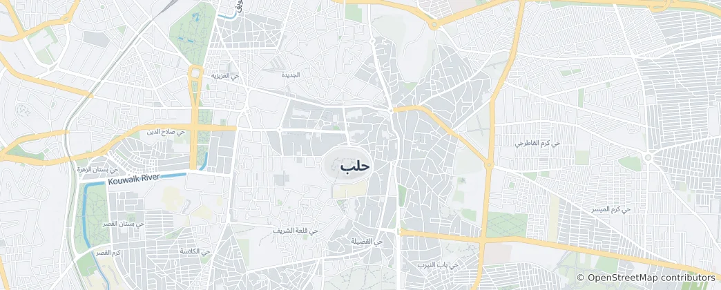 Mapa Staré město v Aleppu
