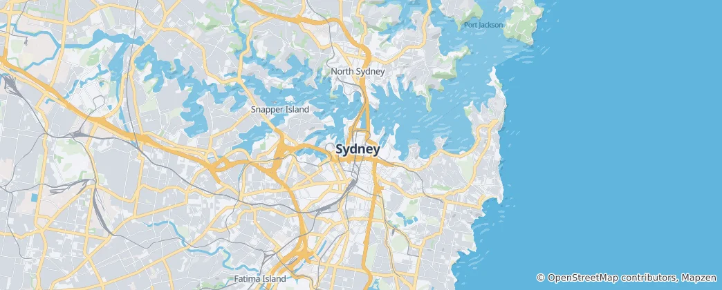 Kaart van Sydney