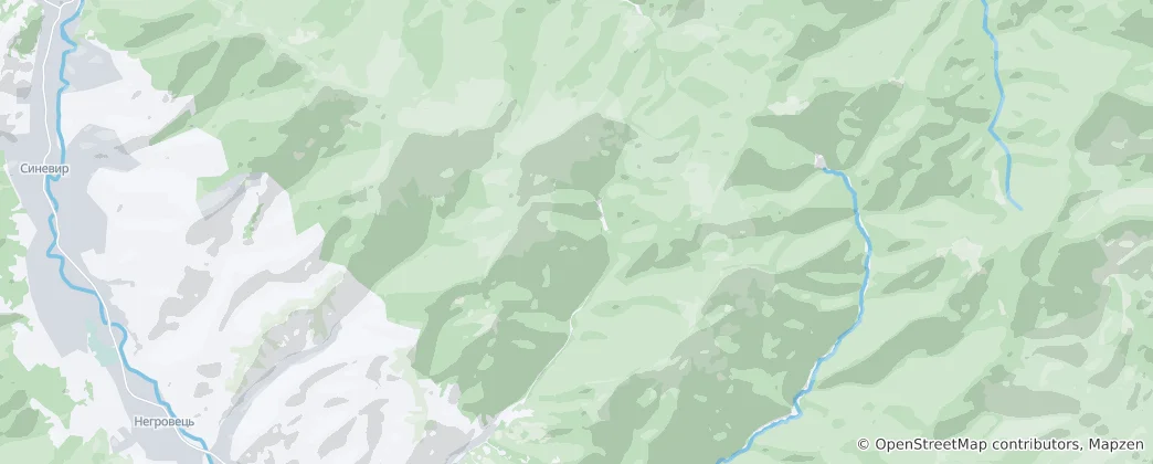 Mappa di Synevyr – Darvaika