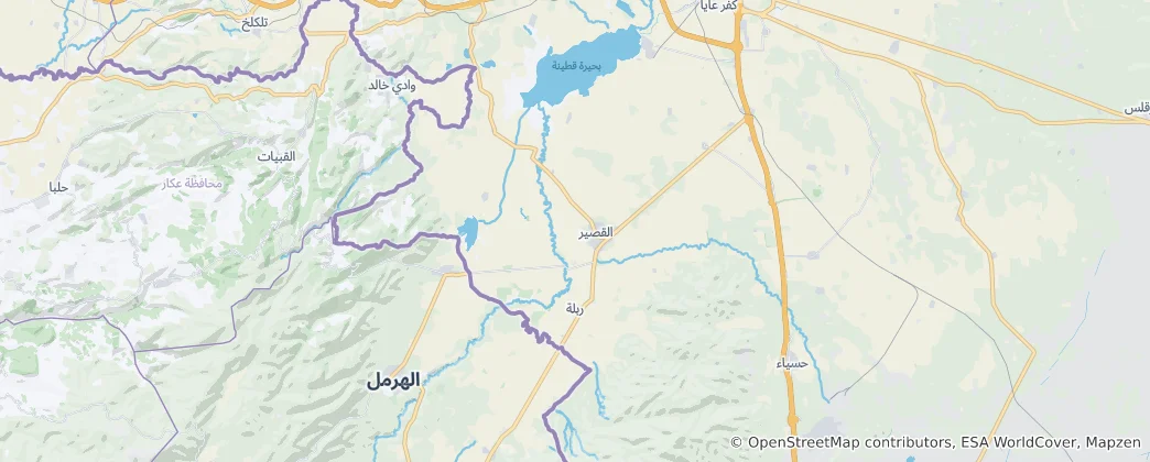Mappa di Al-Qusayr