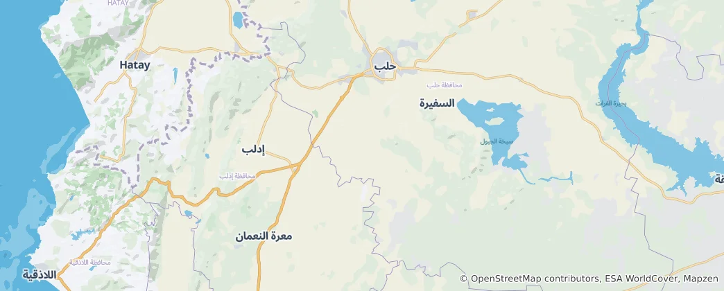Mappa di Jebel Saman