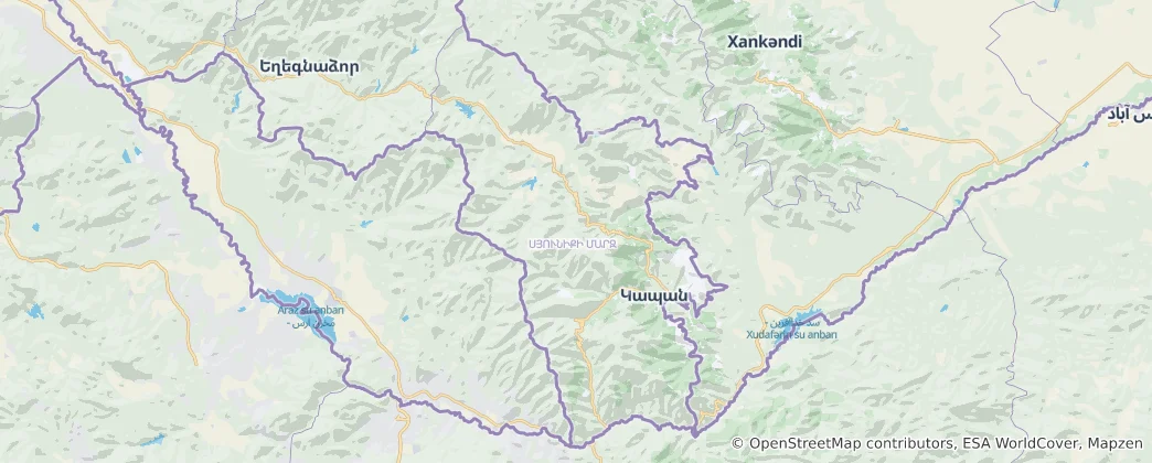 Map of Syunik Province