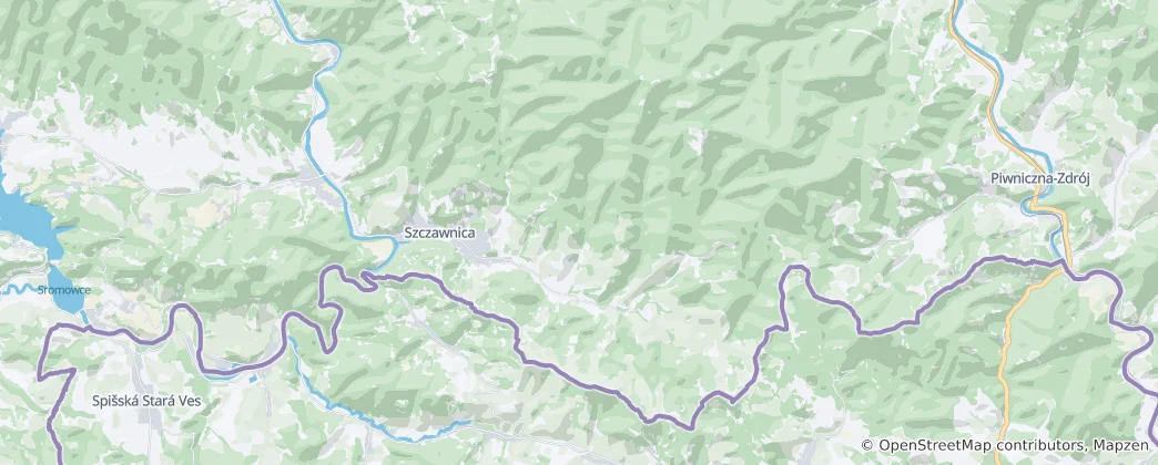 Map of Szczawnica