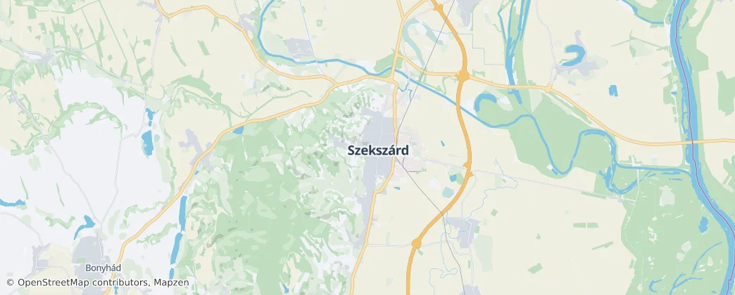 Szekszsrd — Karte